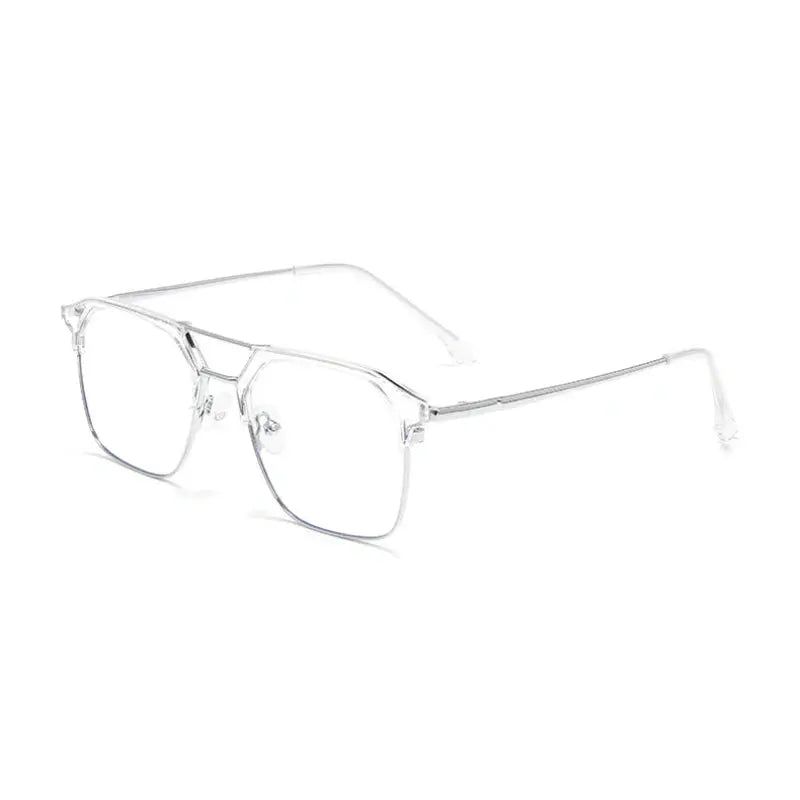 Unisex Square Full Rim TR90 Double Bridge Prescription Glasses 680874 — view 8 | Rx Spectacle