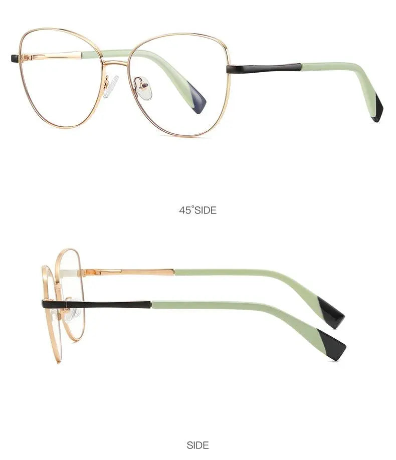 Women's Cat Eye Full Rim Prescription Glasses 3019 — view 15 | Rx Spectacle