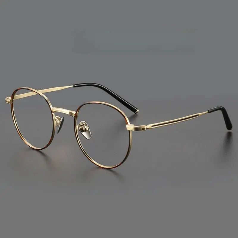 Women's Round Full Rim Titanium Prescription Glasses 182000 — view 5 | Rx Spectacle