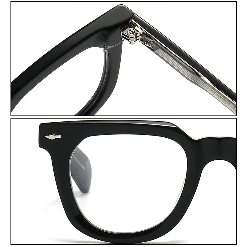 Unisex Square Full Rim Acetate Prescription Glasses 2447 — view 5 | Rx Spectacle