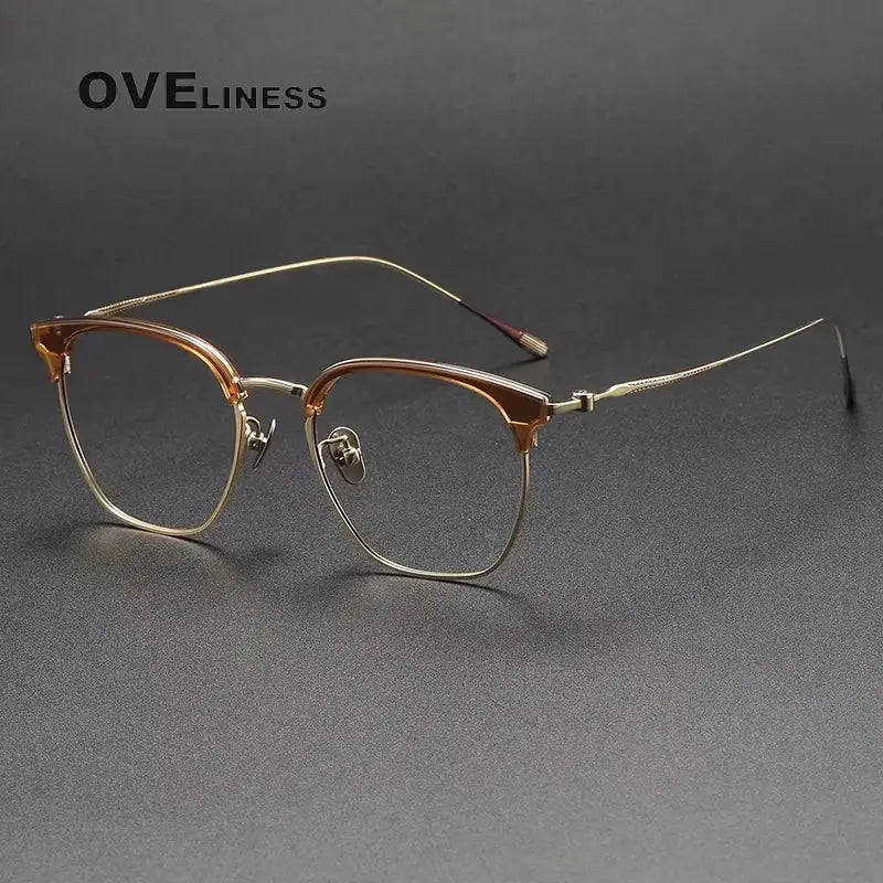 Women's Round Full Rim Titanium Prescription Glasses 380898 — view 6 | Rx Spectacle