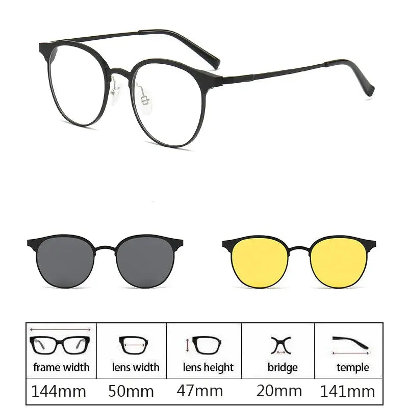 Men's Square Full Rim Titanium Prescription Glasses 275009 — view 10 | Rx Spectacle