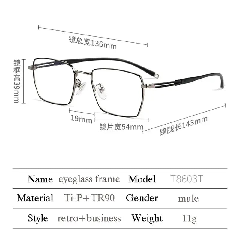Women's Polygon Full Rim Titanium Prescription Glasses 486038 — view 2 | Rx Spectacle