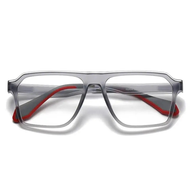 Men's Square Full Rim Titanium Sports Glasses 02004 — view 10 | Rx Spectacle