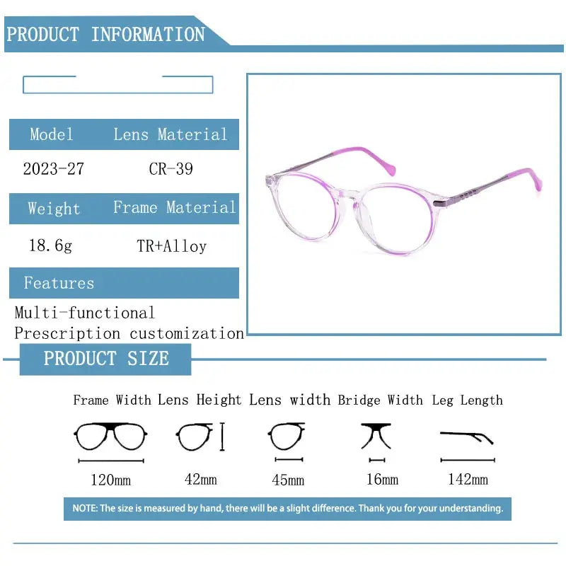 Unisex Round Full Rim TR90 Reading Glasses 692127 — view 2 | Rx Spectacle