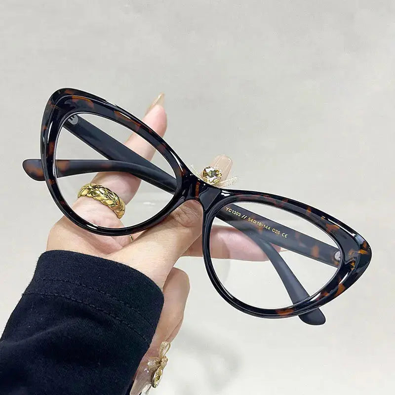 Unisex Cat Eye Full Rim TR90 Prescription Glasses 71303 — view 6 | Rx Spectacle