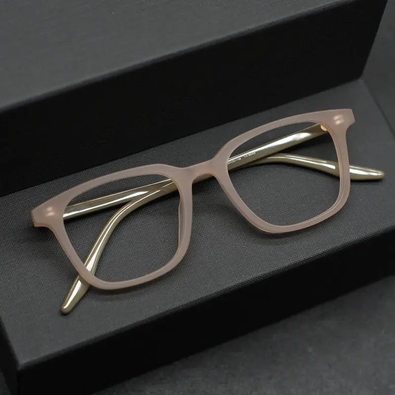 Men's Square Full Rim Acetate Prescription Glasses 9020 — view 5 | Rx Spectacle