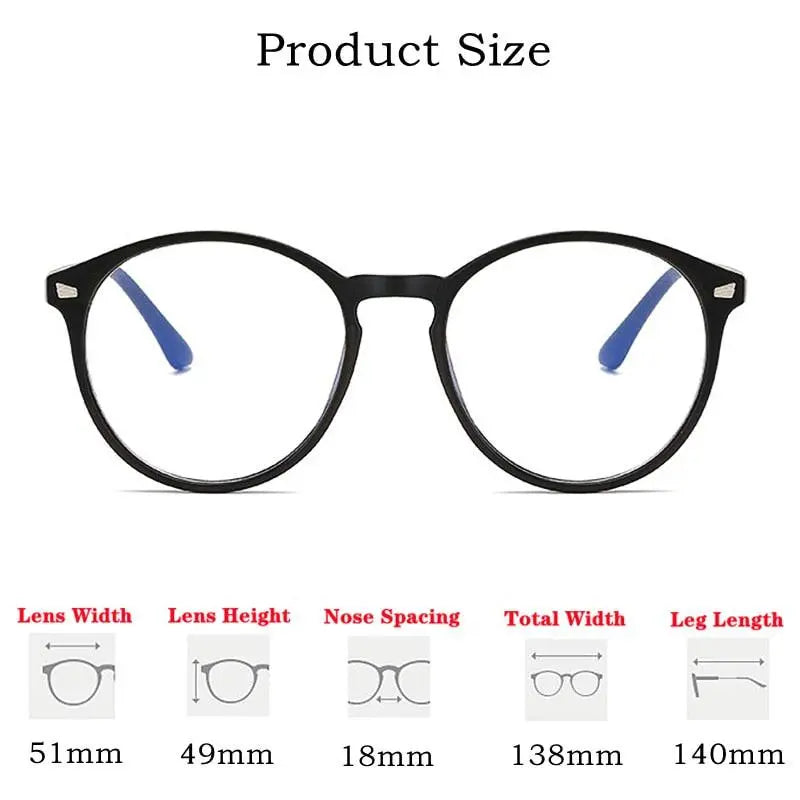 Unisex Round Full Rim TR90 Prescription Glasses 6009 — view 9 | Rx Spectacle