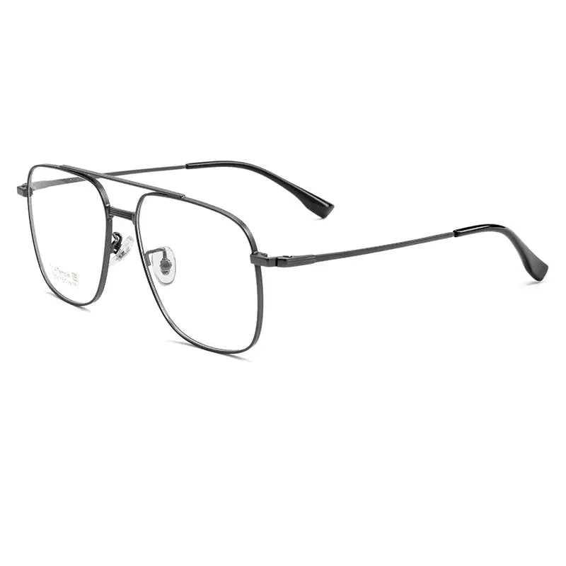 Unisex Square Full Rim Titanium Prescription Glasses 47830 — view 5 | Rx Spectacle