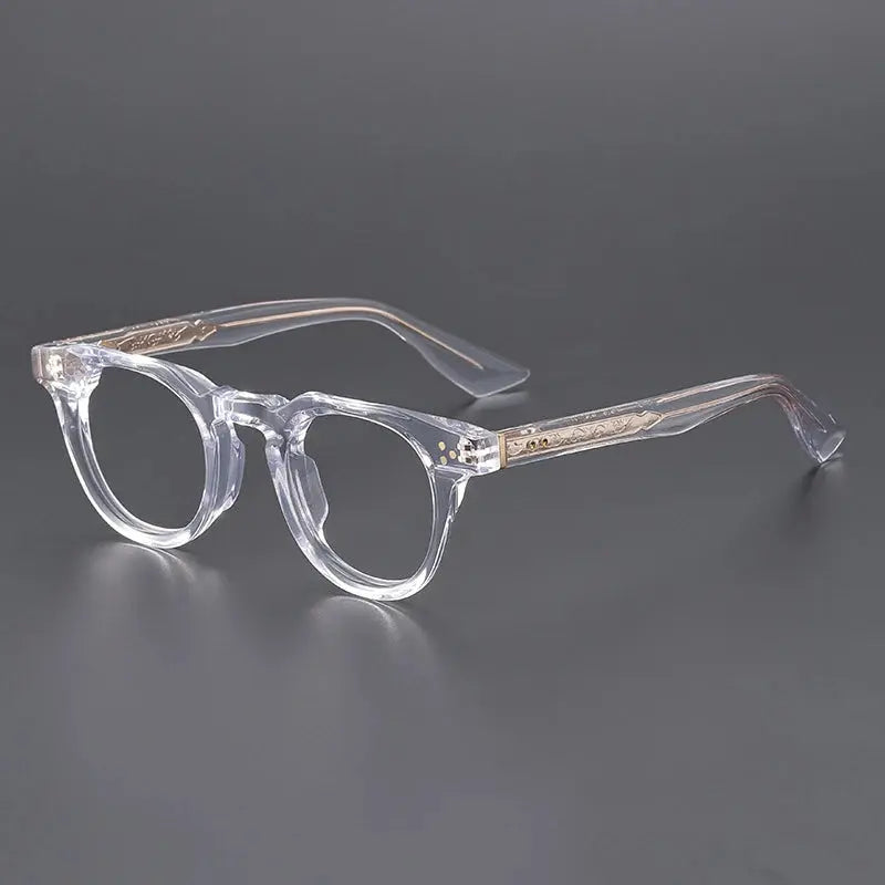 Unisex Browline Full Rim Acetate Prescription Glasses 655008 — view 7 | Rx Spectacle