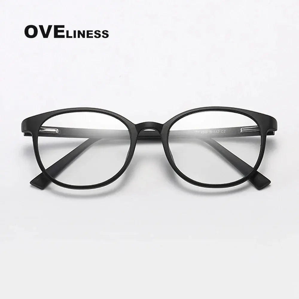 Women's Round Full Rim Titanium Prescription Glasses 398109 — view 7 | Rx Spectacle
