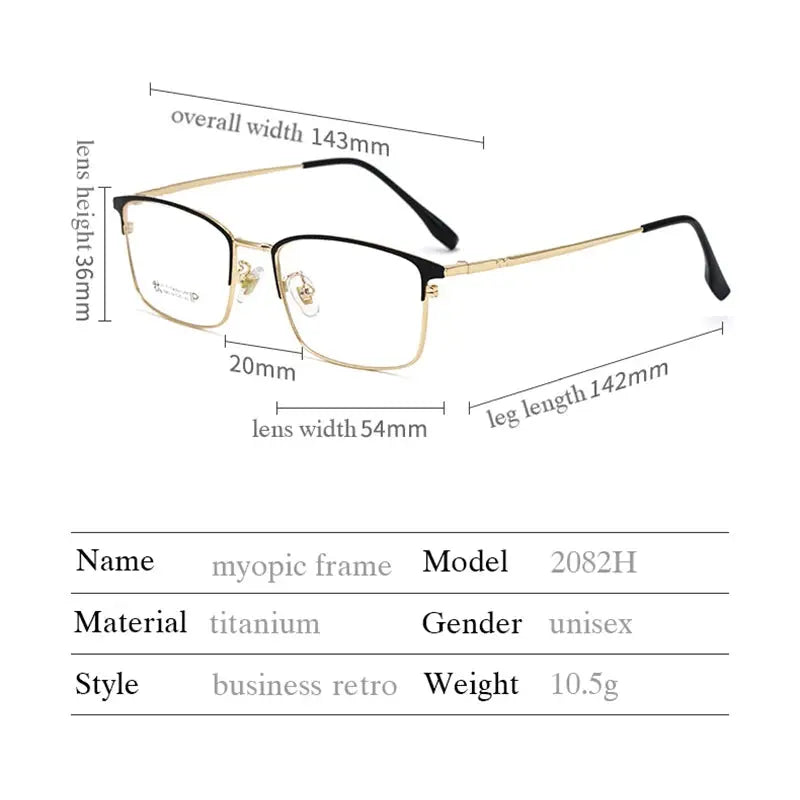 Men's Polygon Full Rim Alloy Prescription Glasses 942082 — view 2 | Rx Spectacle