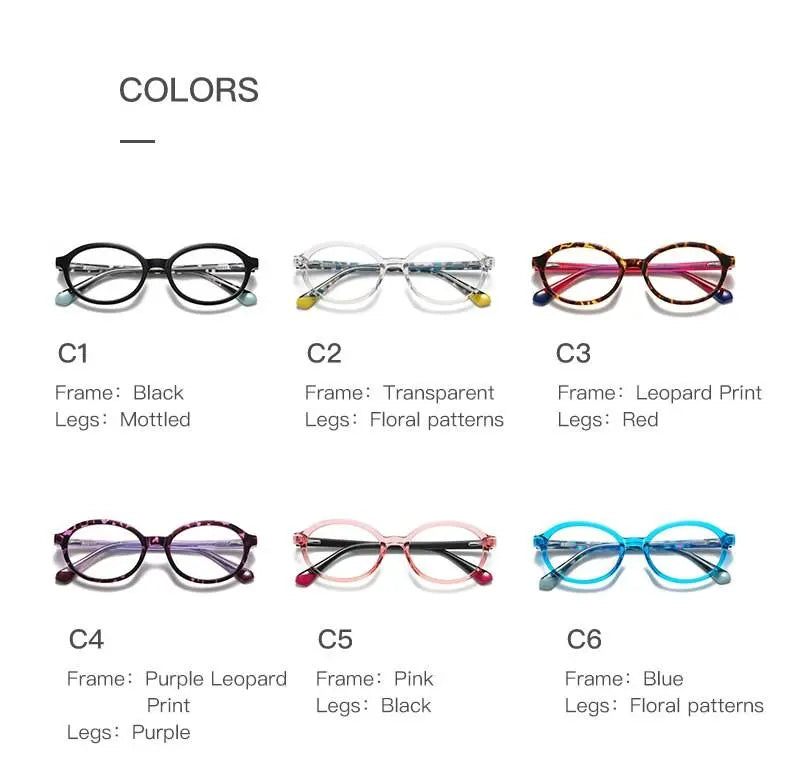 Unisex Round Full Rim TR90 Prescription Glasses 20205 — view 14 | Rx Spectacle