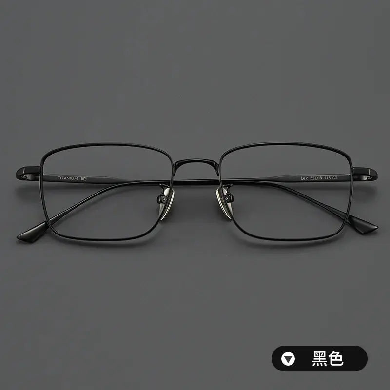 Women's Square Full Rim Titanium Prescription Glasses 190869 — view 7 | Rx Spectacle