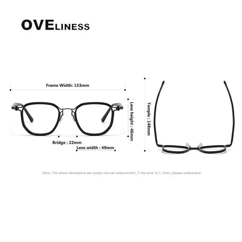 Unisex Round Full Rim Titanium Prescription Glasses 5865 — view 8 | Rx Spectacle