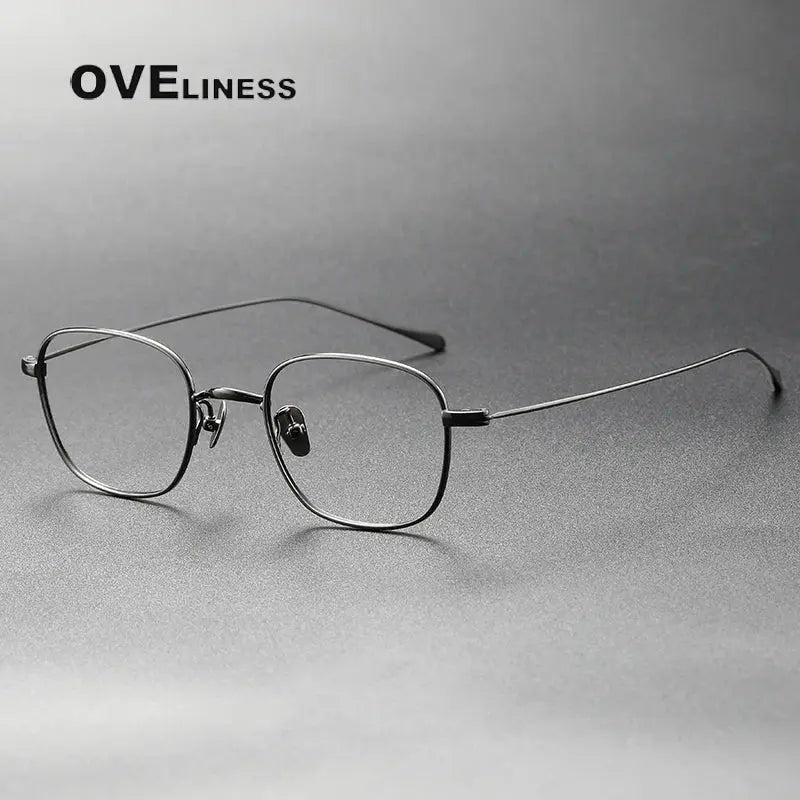 Women's Square Full Rim Titanium Prescription Glasses 369199 — view 3 | Rx Spectacle