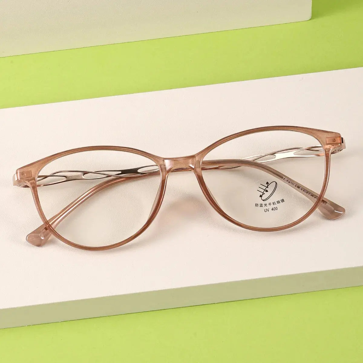 Women's Oval Full Rim TR90 Prescription Glasses 23081 — view 7 | Rx Spectacle