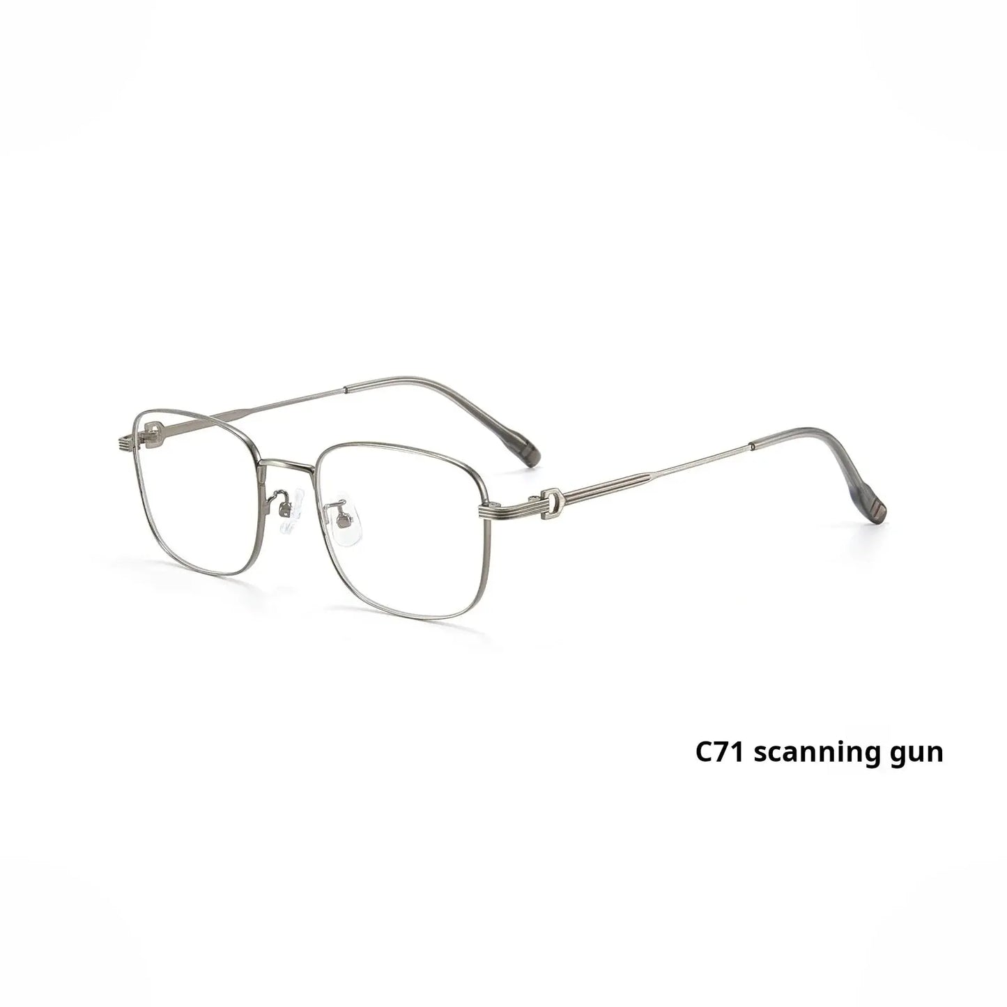 Unisex Square Full Rim Alloy Prescription Glasses 758232 — view 10 | Rx Spectacle