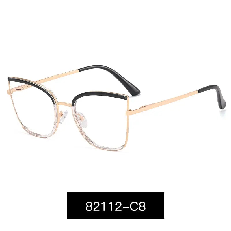Women's Cat Eye Full Rim TR90 Prescription Glasses 82112 — view 14 | Rx Spectacle