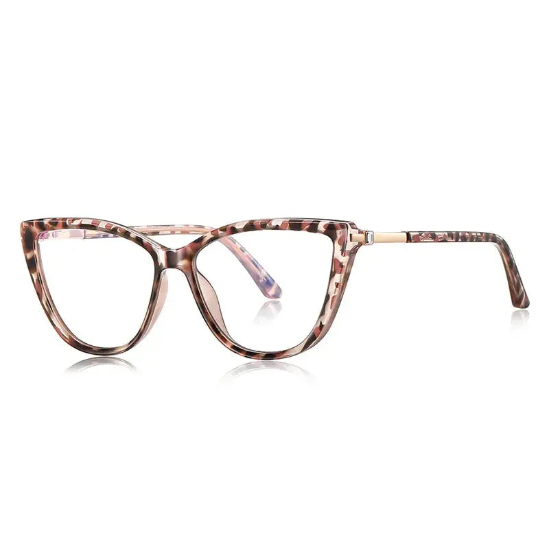 Women's Cat Eye Full Rim TR90 Prescription Glasses 72239 — view 6 | Rx Spectacle