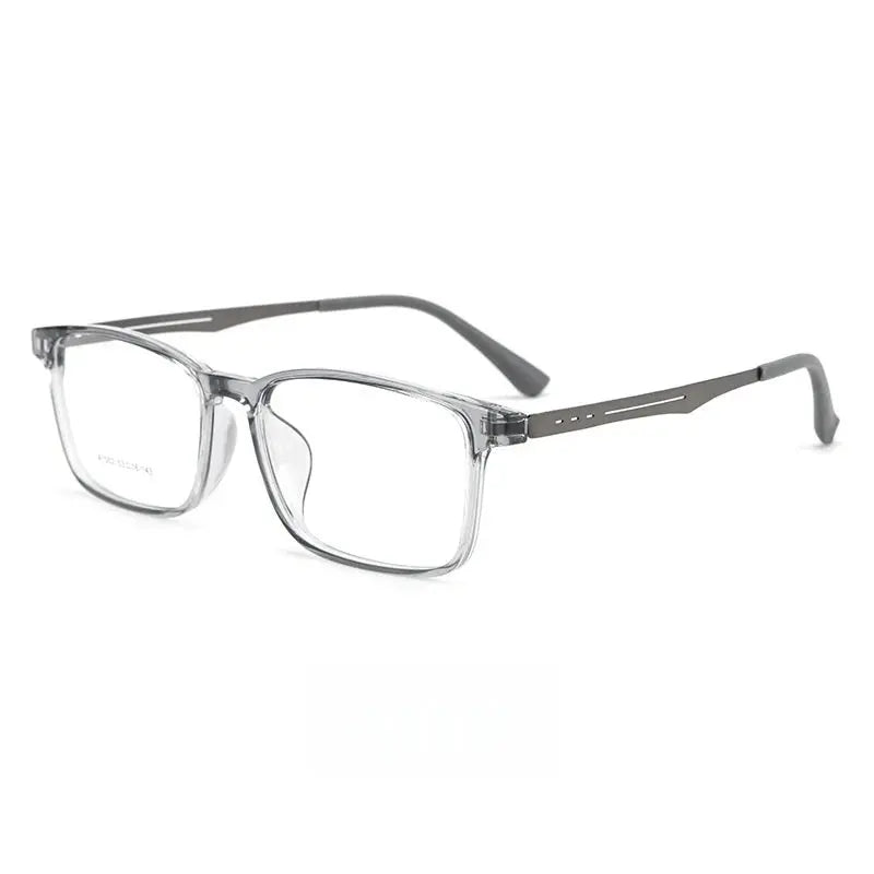 Unisex Rectangular Full Rim Titanium Prescription Glasses 100200 — view 5 | Rx Spectacle