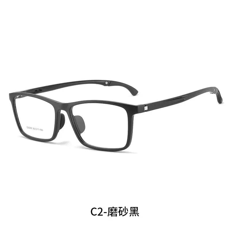 Unisex Square Full Rim TR90 Oversized Prescription Glasses 60091 — view 4 | Rx Spectacle