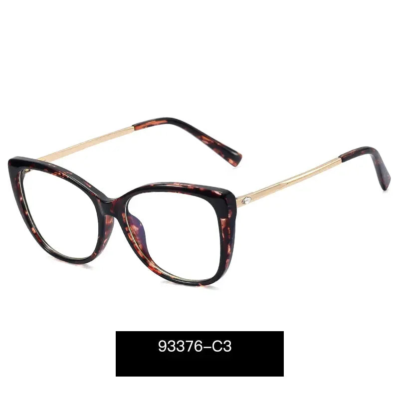 Women's Cat Eye Full Rim TR90 Prescription Glasses 93376 — view 7 | Rx Spectacle