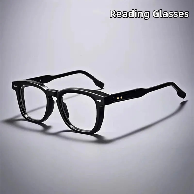 Men's Square Full Rim Acetate Reading Glasses 3670 — view 2 | Rx Spectacle