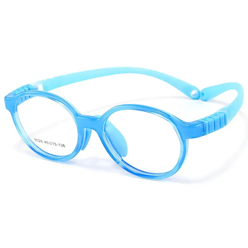 Unisex Round Full Rim TR90 Prescription Glasses 9028 — view 11 | Rx Spectacle