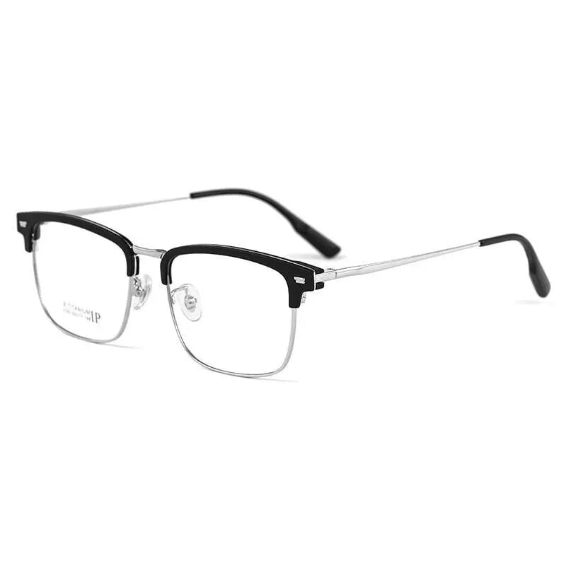 Men's Square Full Rim Titanium Prescription Glasses 2322BJ — view 5 | Rx Spectacle