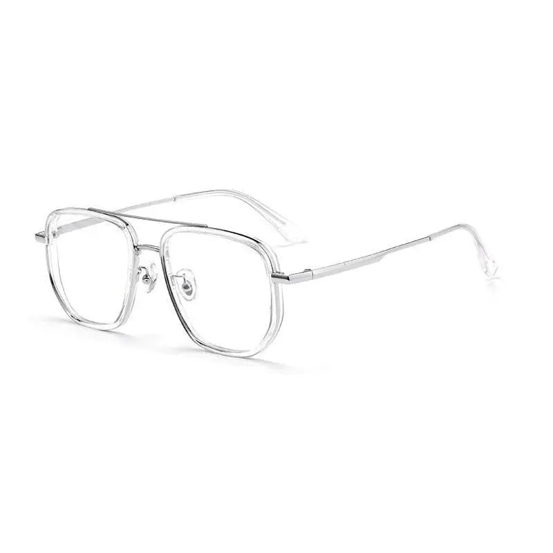 Men's Square Full Rim Titanium Prescription Glasses 2217yj — view 9 | Rx Spectacle