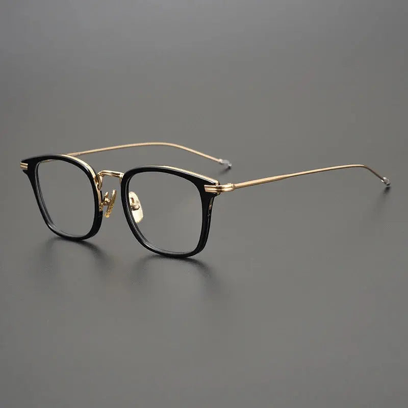 Unisex Square Full Rim Titanium Oversized Prescription Glasses 396905 — view 5 | Rx Spectacle