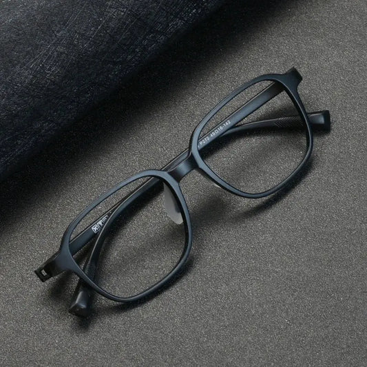 Unisex Square Full Rim Titanium Prescription Glasses P272 — view 1 | Rx Spectacle