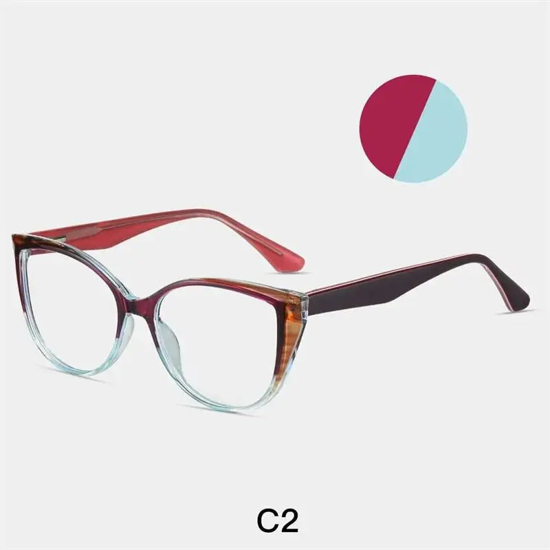 Women's Cat Eye Full Rim Acetate Prescription Glasses 87224 — view 8 | Rx Spectacle