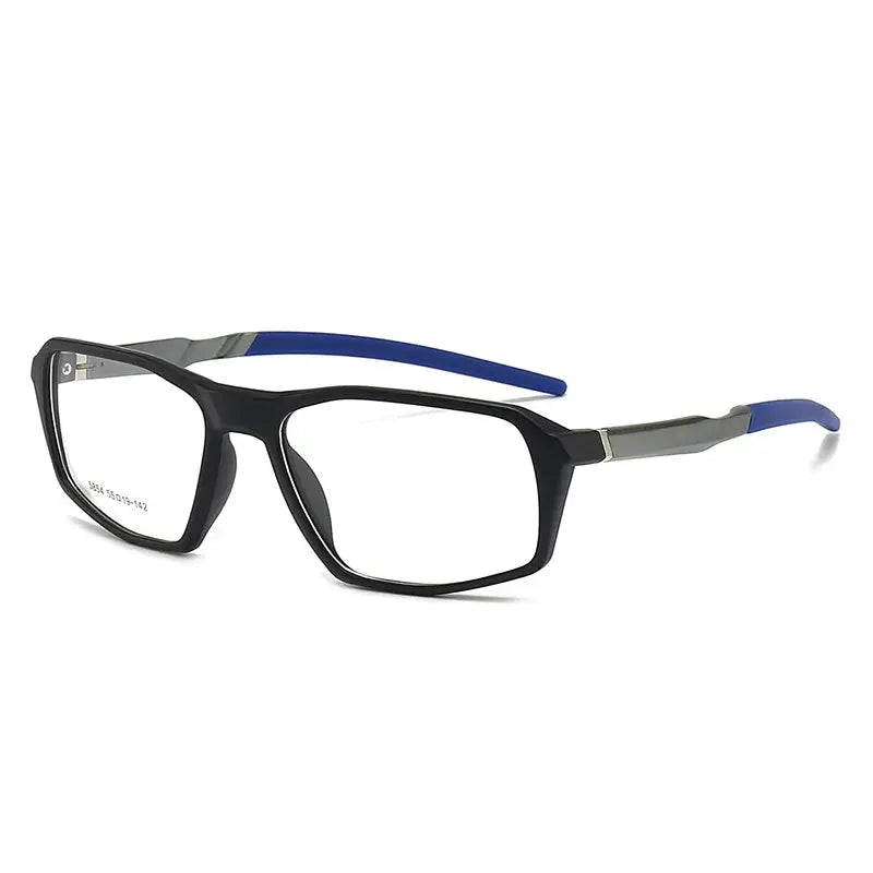 Unisex Square Full Rim TR90 Sports Glasses 5854 — view 9 | Rx Spectacle