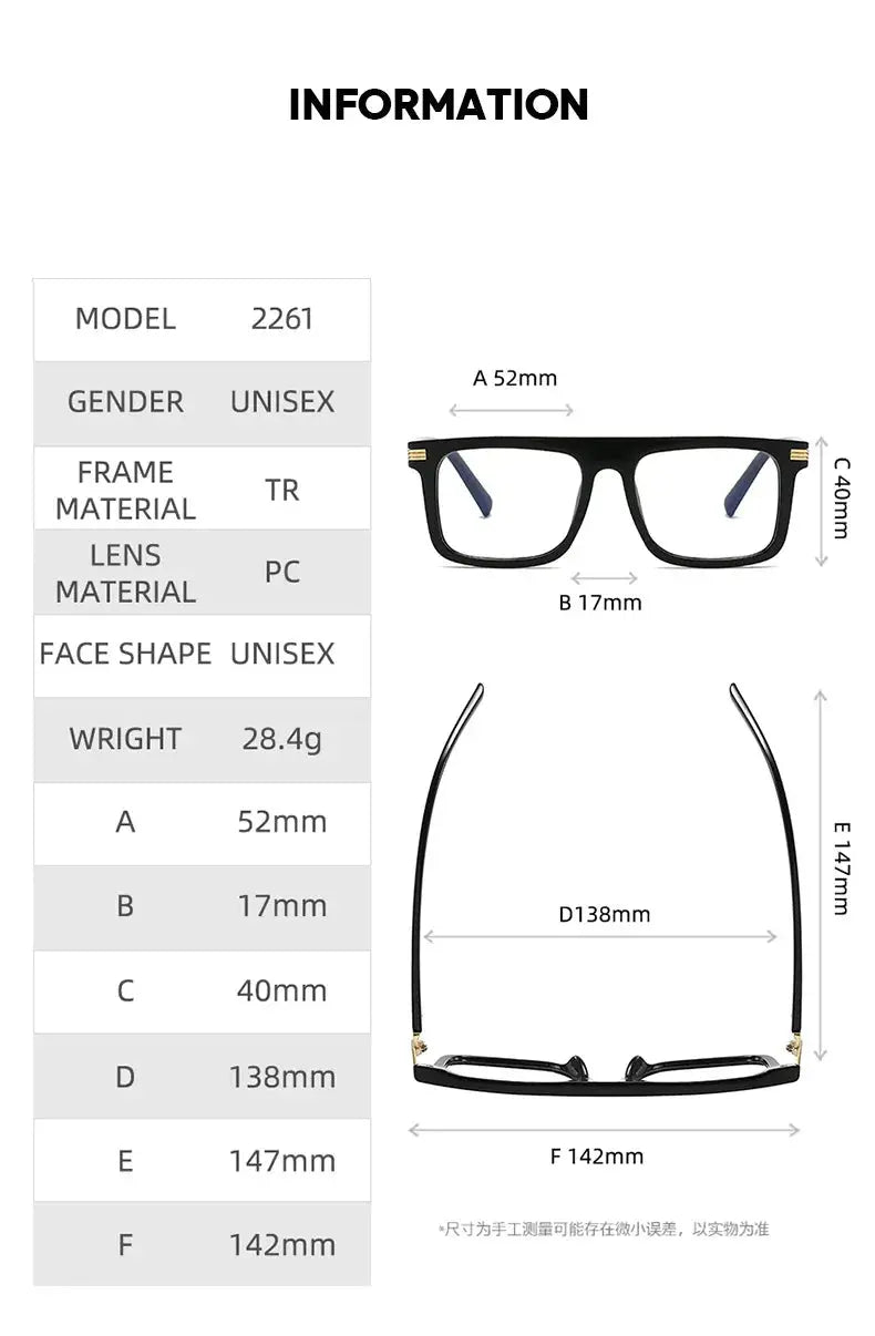 Unisex Browline Full Rim Prescription Glasses 226100 — view 2 | Rx Spectacle