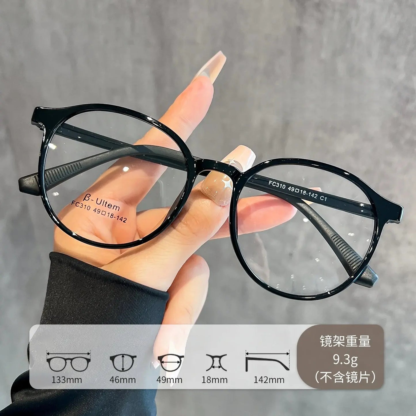 Women's Oval Full Rim Titanium Prescription Glasses 57310 — view 8 | Rx Spectacle