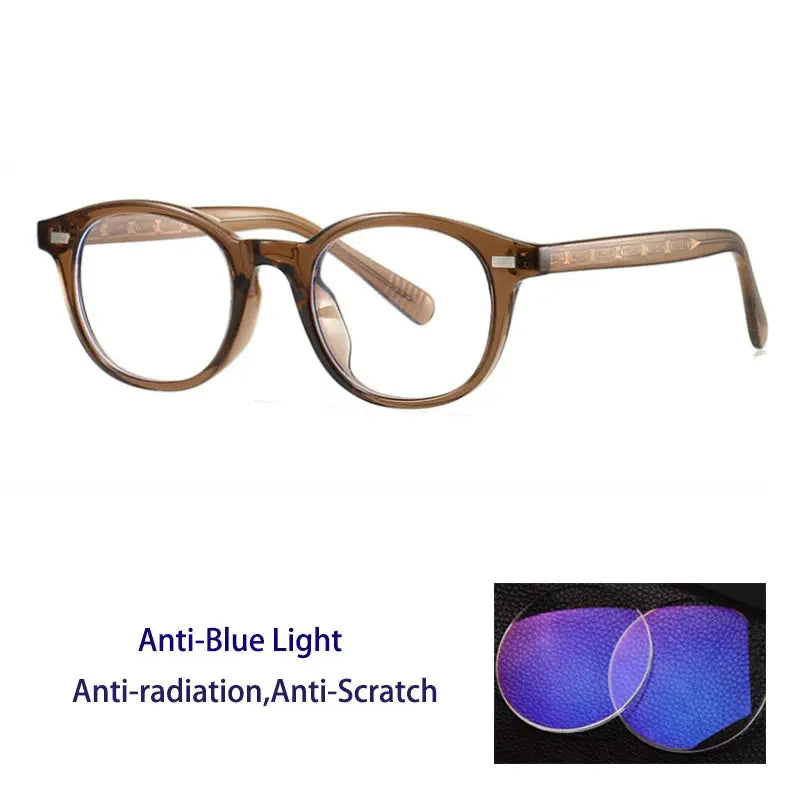 Unisex Round Full Rim TR90 Reading Glasses 28017 — view 9 | Rx Spectacle
