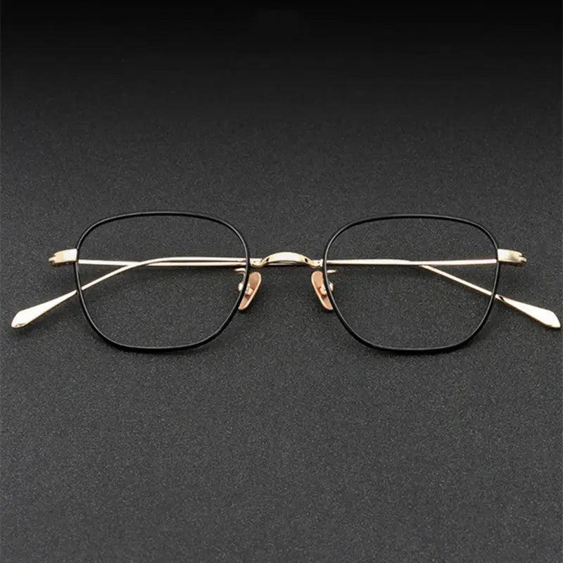 Unisex Square Full Rim Titanium Prescription Glasses 199gms — view 6 | Rx Spectacle