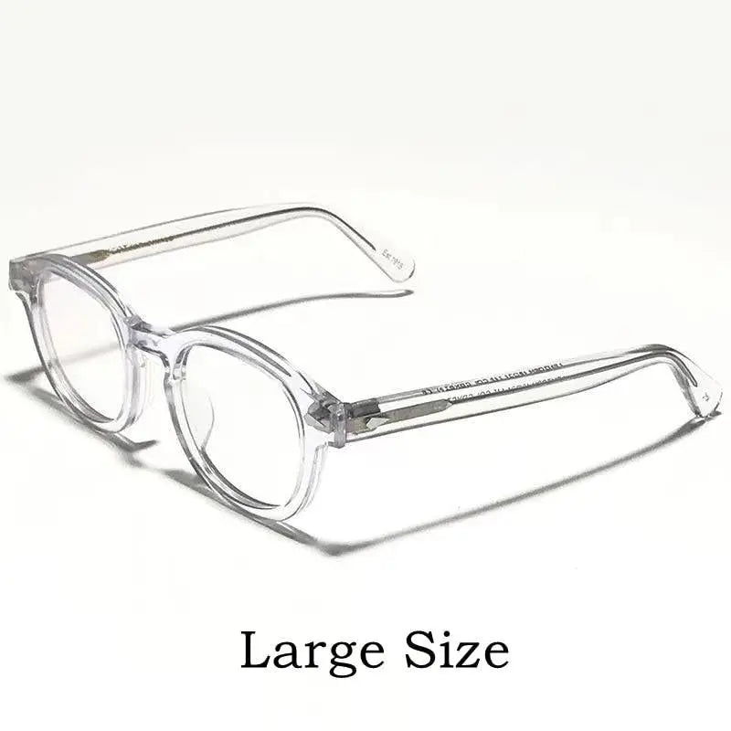Unisex Round Full Rim Acetate Prescription Glasses Y1915 — view 11 | Rx Spectacle