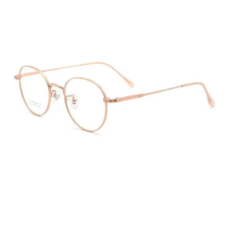 Unisex Polygon Full Rim Titanium Prescription Glasses Bt082t — view 4 | Rx Spectacle
