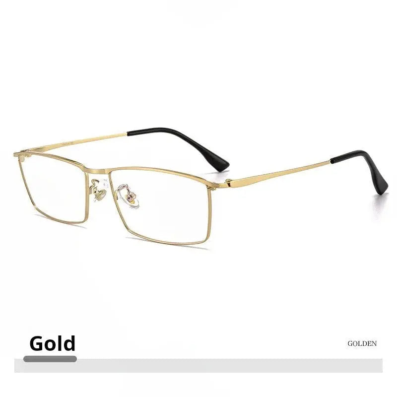 Women's Square Full Rim Titanium Prescription Glasses 85517 — view 5 | Rx Spectacle