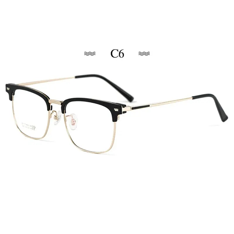 Unisex Round Full Rim Titanium Prescription Glasses 232163 — view 7 | Rx Spectacle