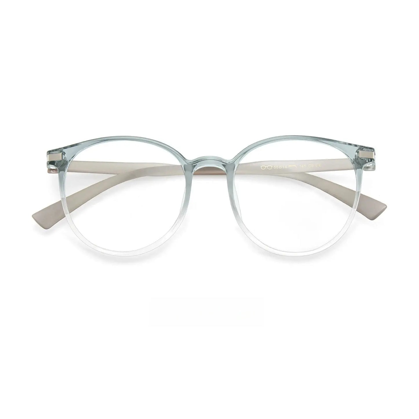 Unisex Round Full Rim TR90 Prescription Glasses Y01151 — view 10 | Rx Spectacle