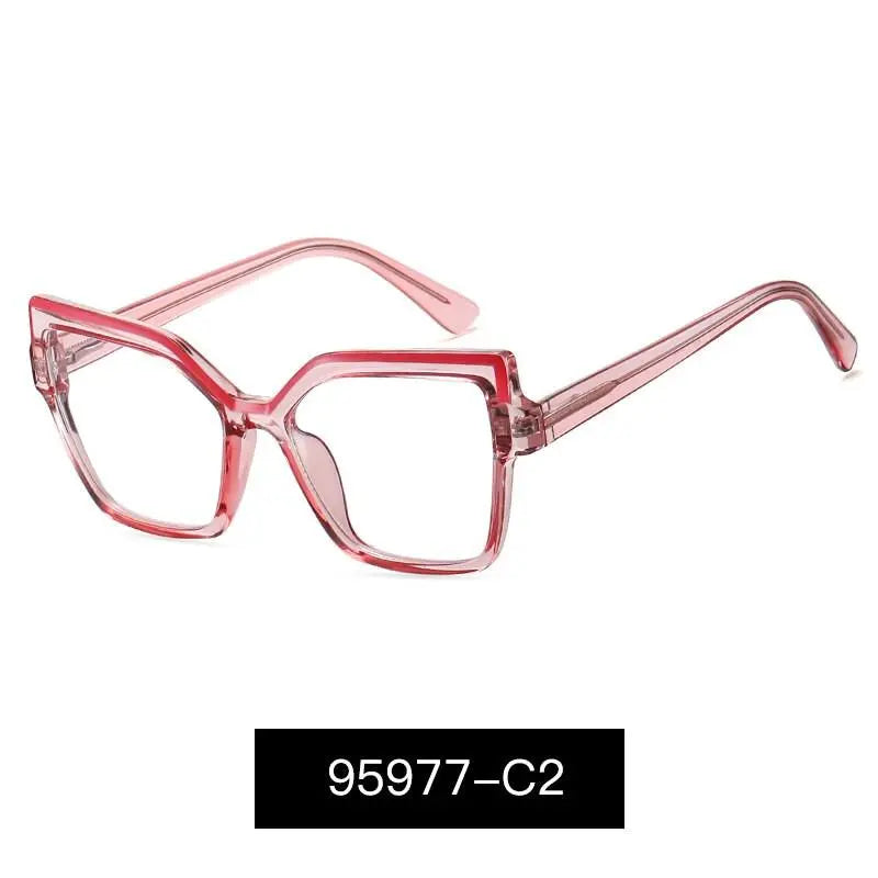 Women's Cat Eye Full Rim Alloy Prescription Glasses 95977 — view 7 | Rx Spectacle