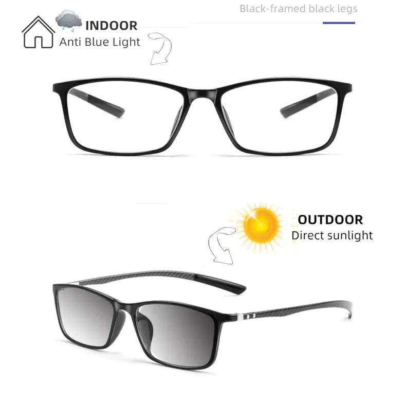 Unisex Square Full Rim TR90 Reading Glasses 0017 — view 8 | Rx Spectacle