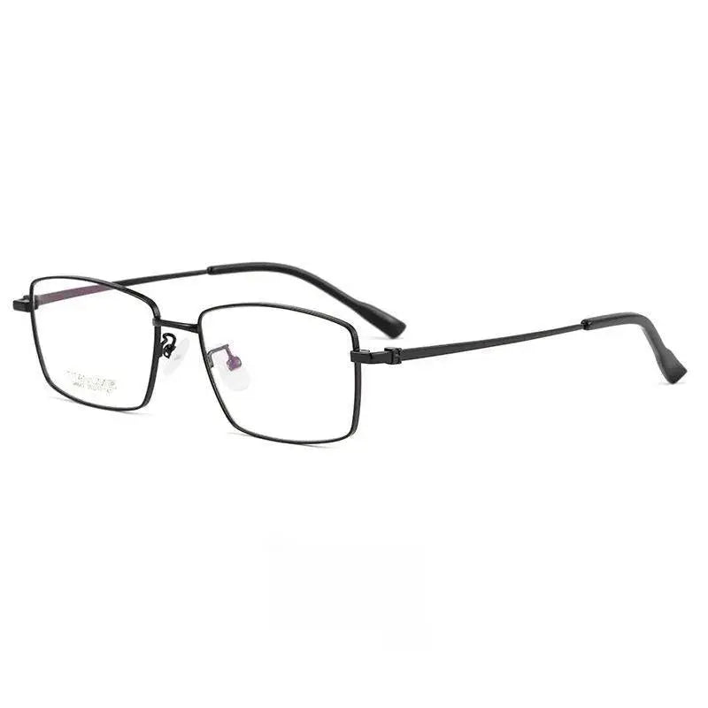 Men's Square Full Rim Titanium Prescription Glasses 98662a — view 7 | Rx Spectacle