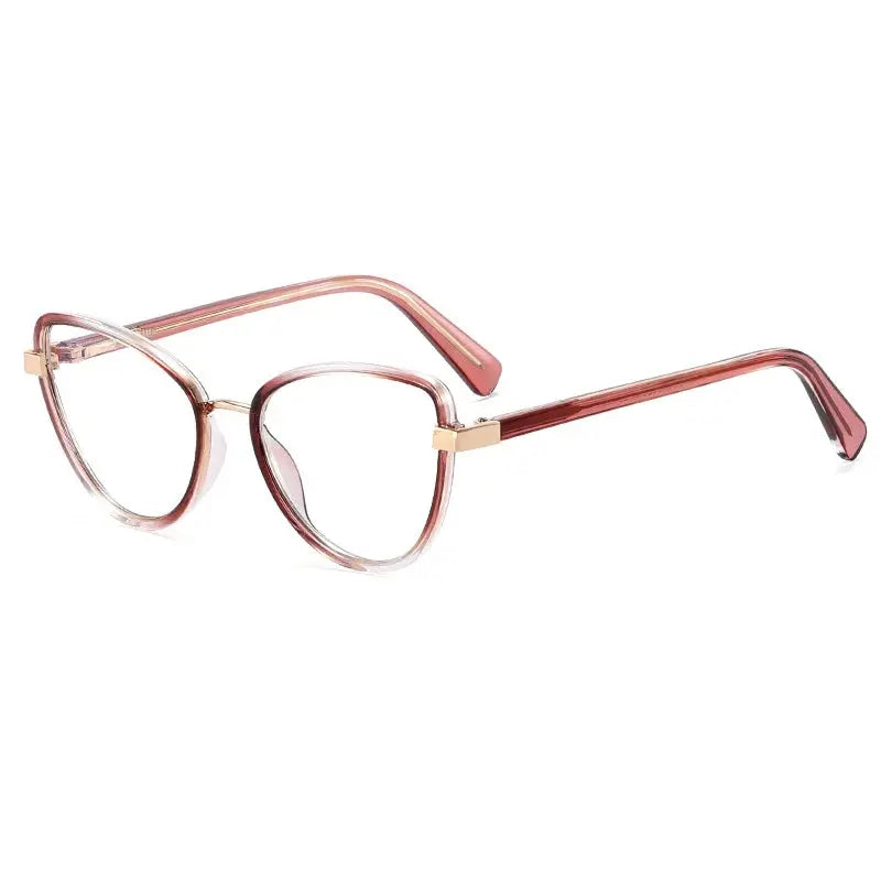 Women's Cat Eye Full Rim TR90 Prescription Glasses 397740 — view 9 | Rx Spectacle