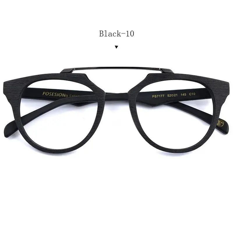 Unisex Round Full Rim Titanium Prescription Glasses — view 3 | Rx Spectacle