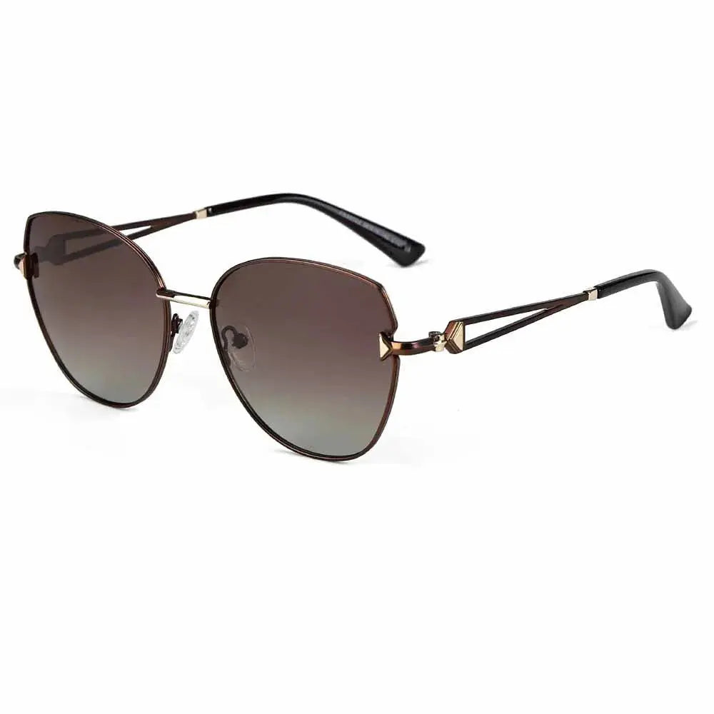 Women's Cat Eye Full Rim Alloy Prescription Glasses 33123 — view 4 | Rx Spectacle
